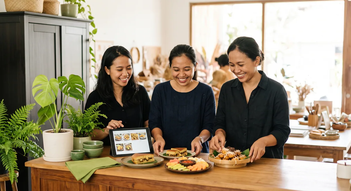 Foto makanan dengan pencahayaan alami yang menarik untuk listing menu GoFood
