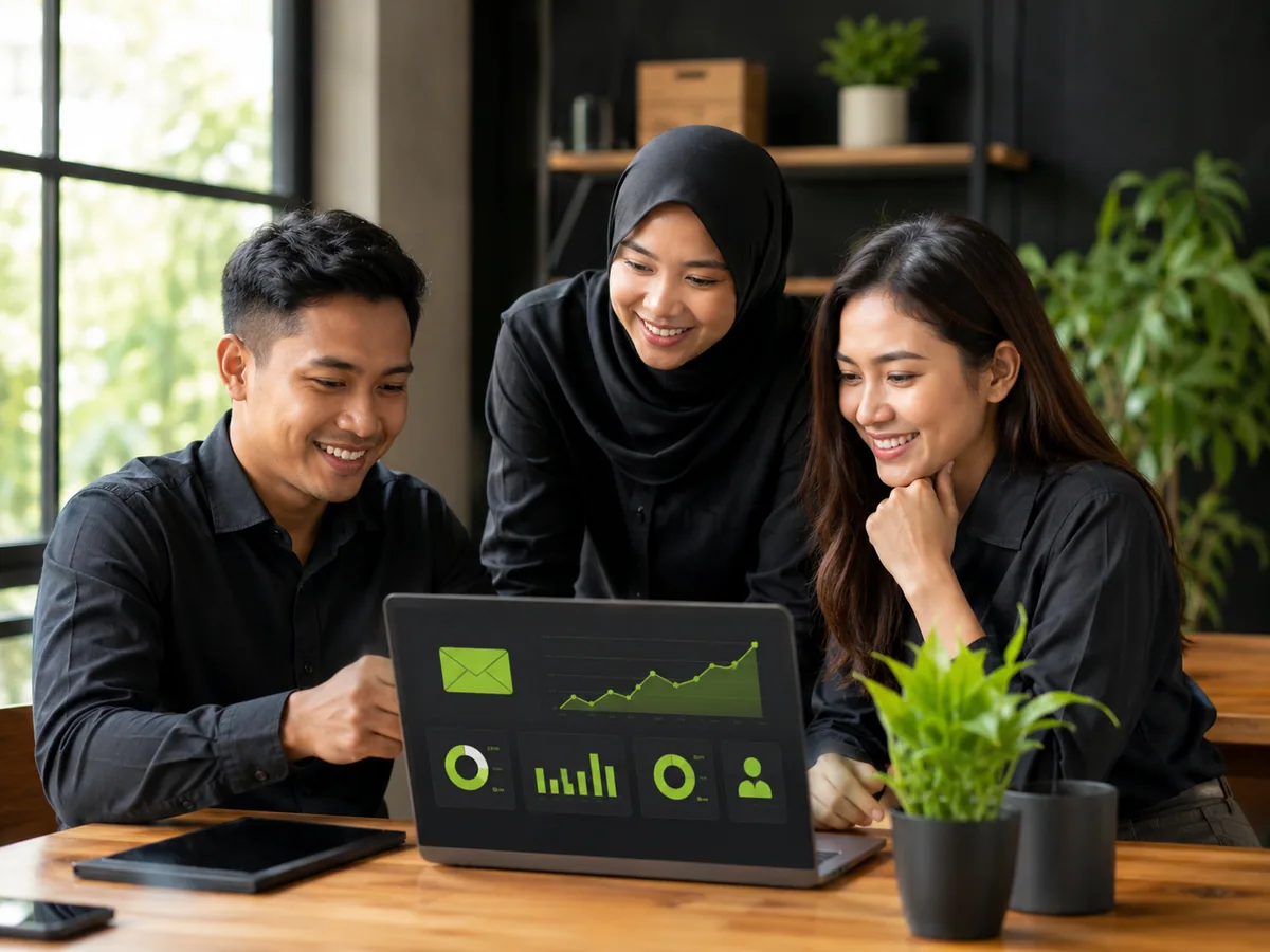 Metrik penting email marketing untuk bisnis: open rate, click-through rate, bounce rate, dan unsubscribe rate
