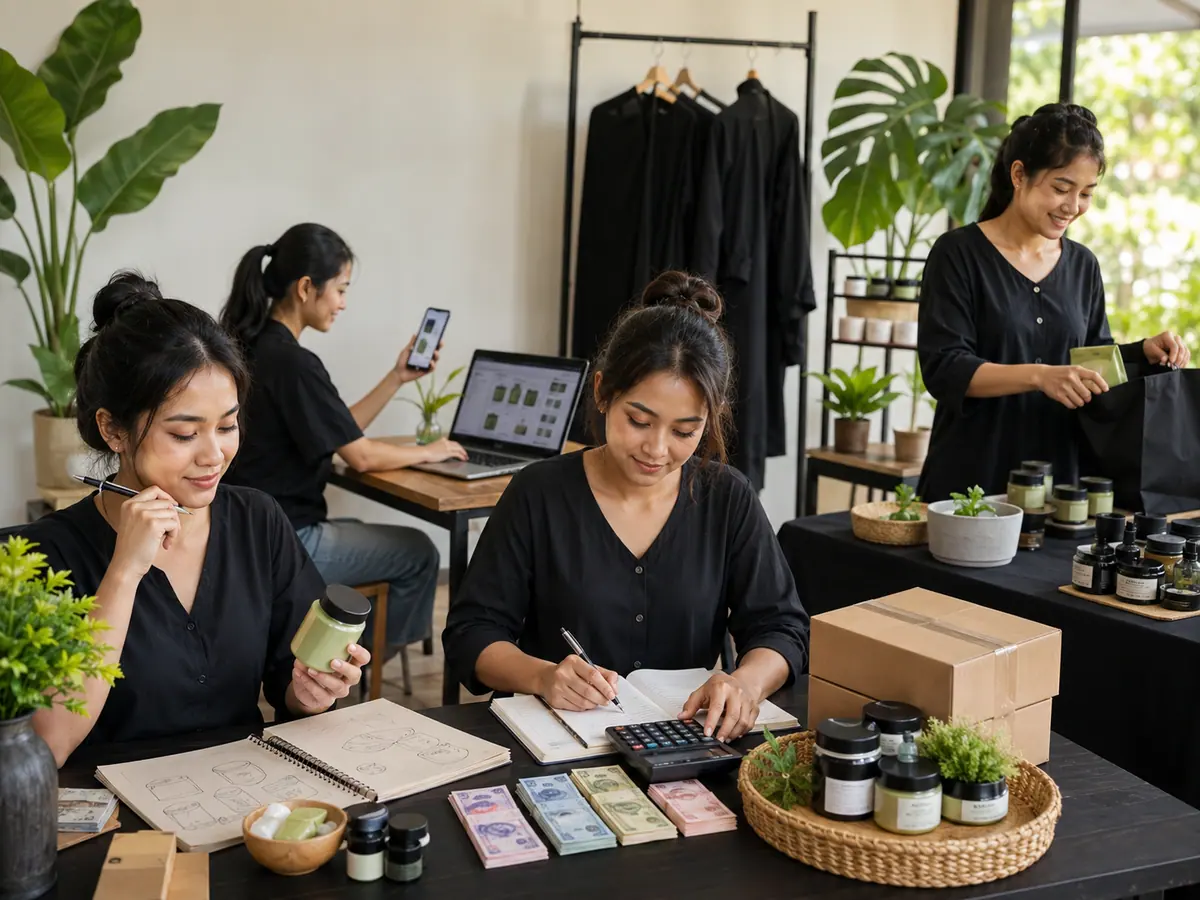 Alur langkah memulai bisnis modal kecil dari memilih ide, validasi pasar, hitung modal, sampai mulai menjual