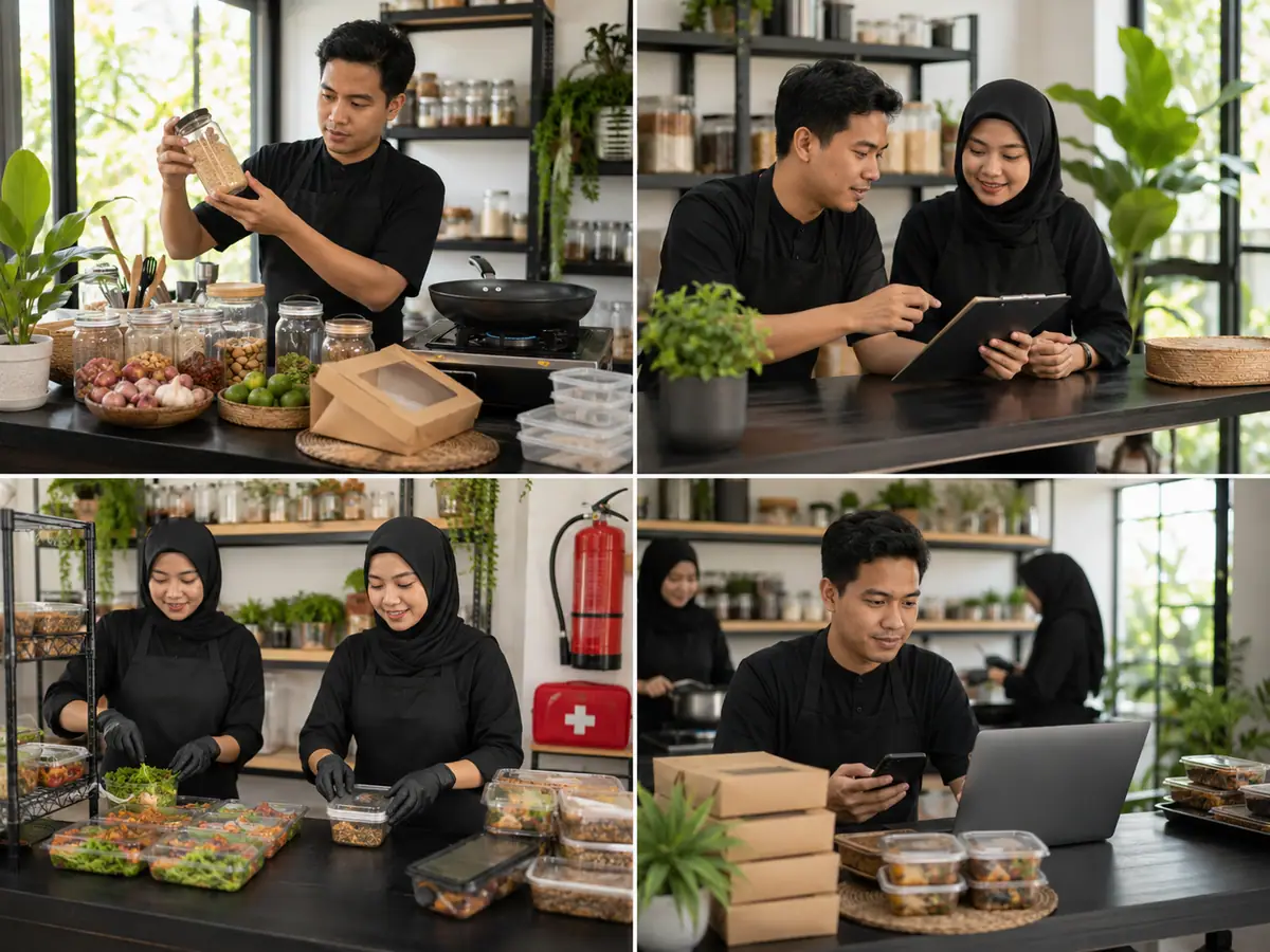 Penerapan empat langkah manajemen risiko pada usaha kuliner rumahan dari identifikasi sampai monitoring
