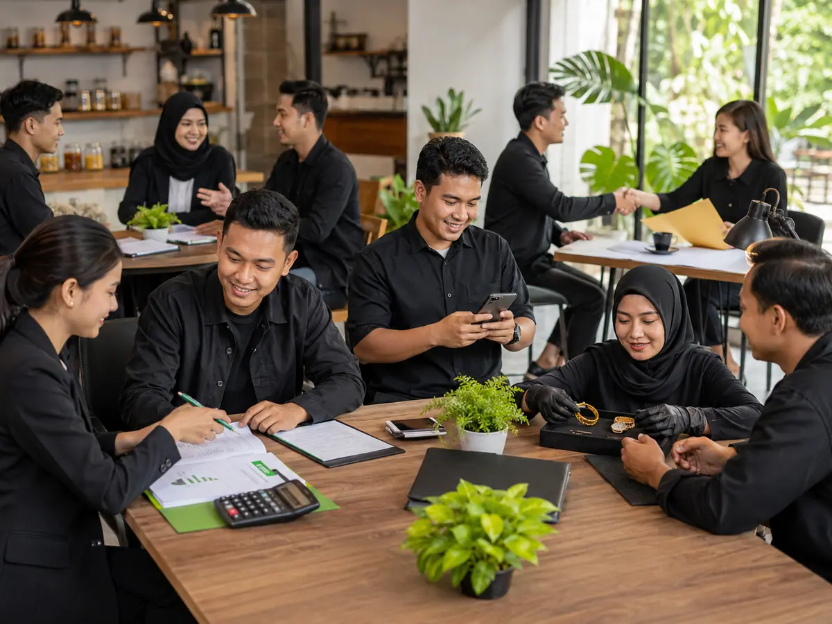 Enam sumber pinjam modal usaha resmi: KUR bank, koperasi, fintech OJK, Pegadaian, bantuan pemerintah, dan investor